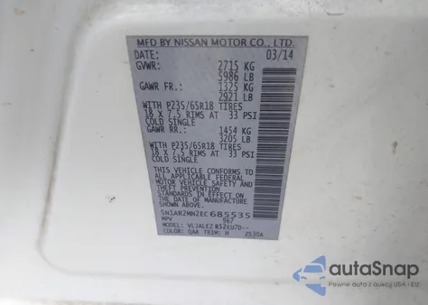 2014 Nissan Pathfinder Sv from USA, damaged, VIN 5N1AR2MN2EC685535